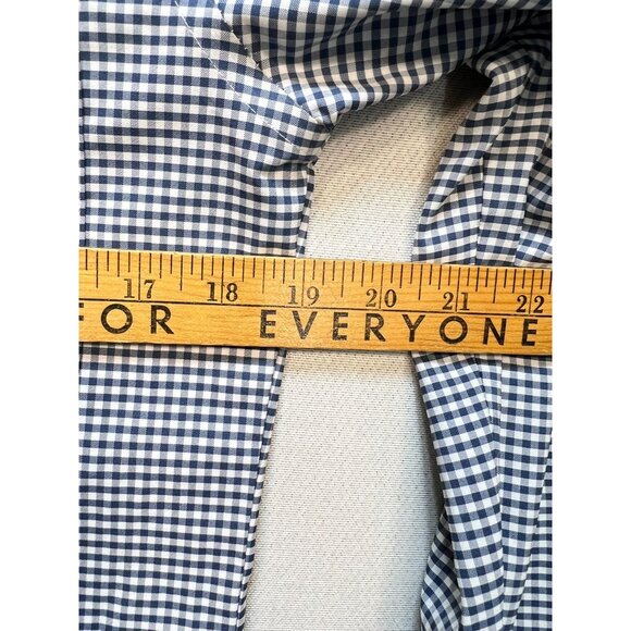 Stafford Men's Slim Fit Tech Stretch Shirt Button Down Size S Blue White Check - Picture 8 of 10